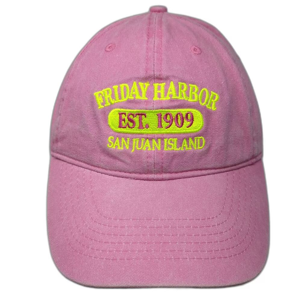 Triangle Sport Headwear Baseball Cap Pink Yellow OS Friday Harbor Strapback Hat
